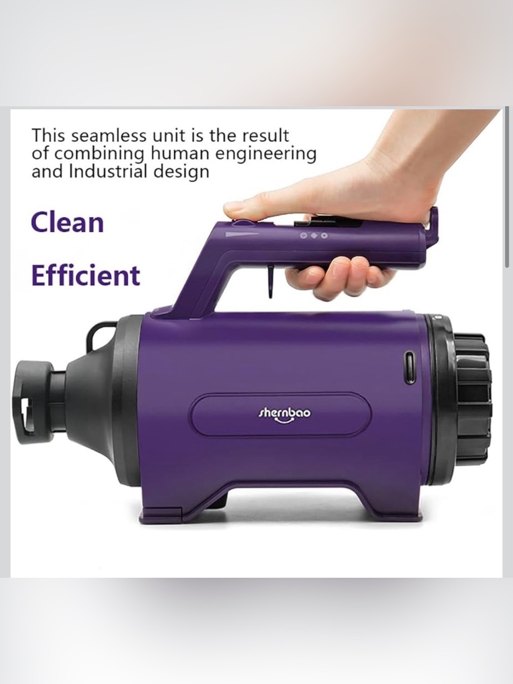 Dog Dryer High Velocity Professional Dog/Pet Grooming Force Hair Dryer/Blower - Picture 2 of 6